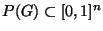 $ P(G)\subset [0,1]^n$