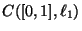 $ C([0,1], \ell_1)$