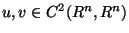 $ u,v\in C^2(R^n, R^n)$