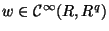 $ w\in{\mathcal C}^{\infty}({\mathbb{R}},{\mathbb{R}}^q)$